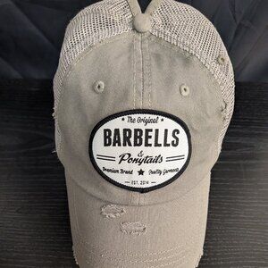 Barbells And Ponytails Distressed "OG Logo" Ponytail Hat Adjustable